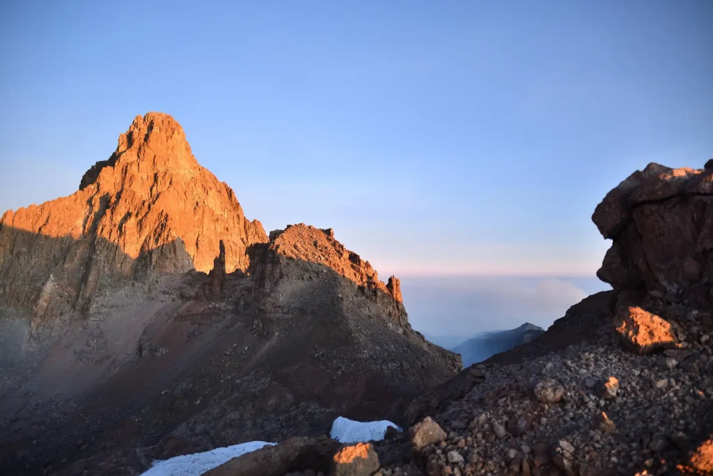 5-day Mt Kenya ascent Sirimon to chogoria route